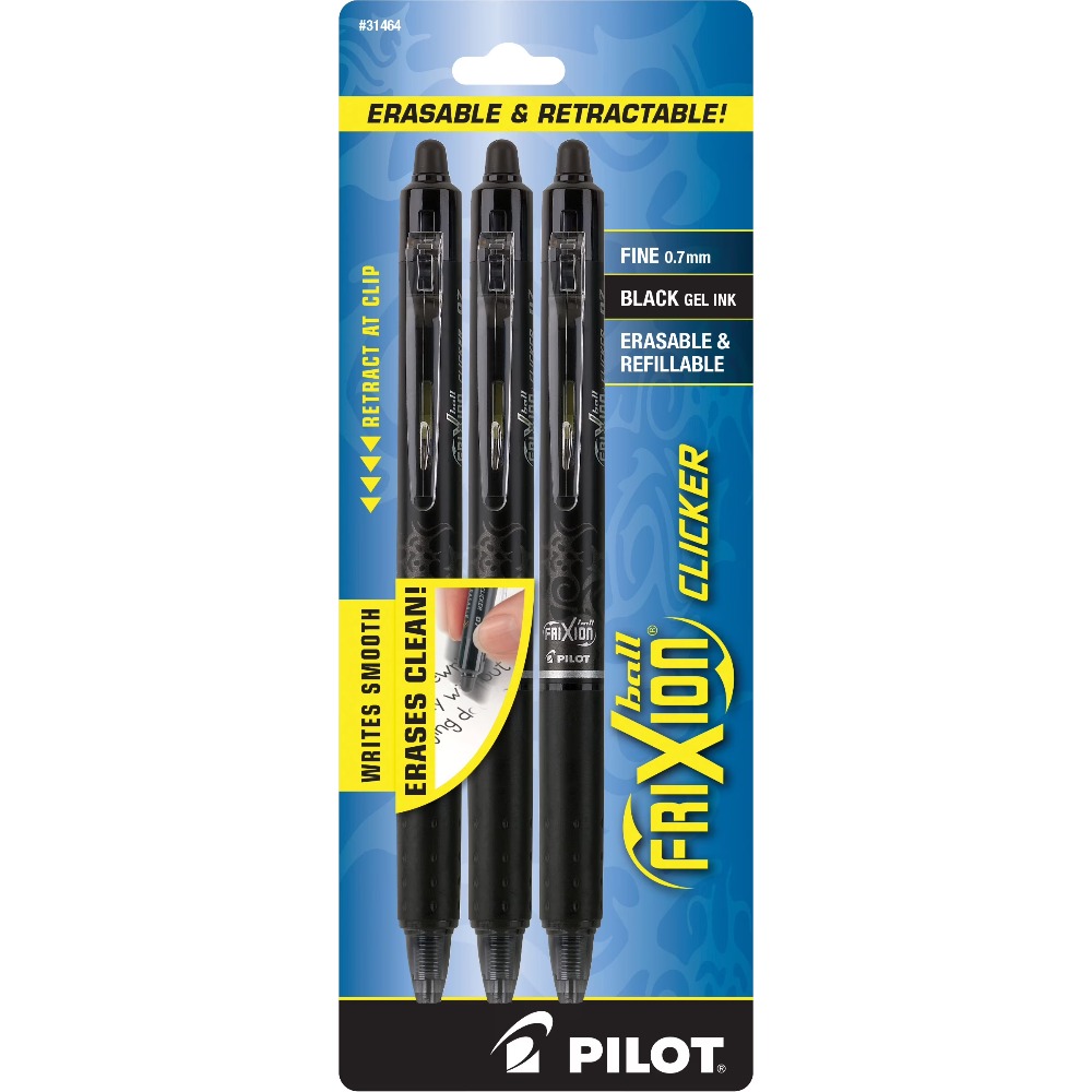 Pilot Pen Frixion - Pilot Frixion Clicker uitwisbare gelpennen, fijne