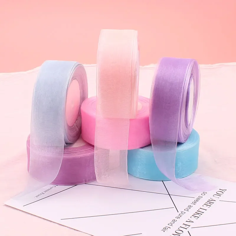 Ribbon Organza Roll - 4 cm Chiffon Organza Lint Groothandel