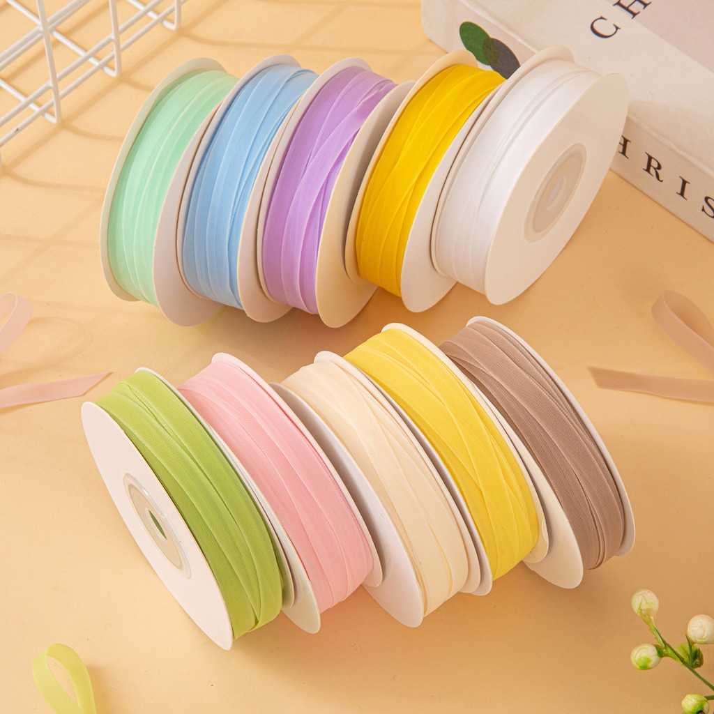25 yards/rol 6mm dubbelzijdig  - Ribbon Organza Roll recensie en prijs
