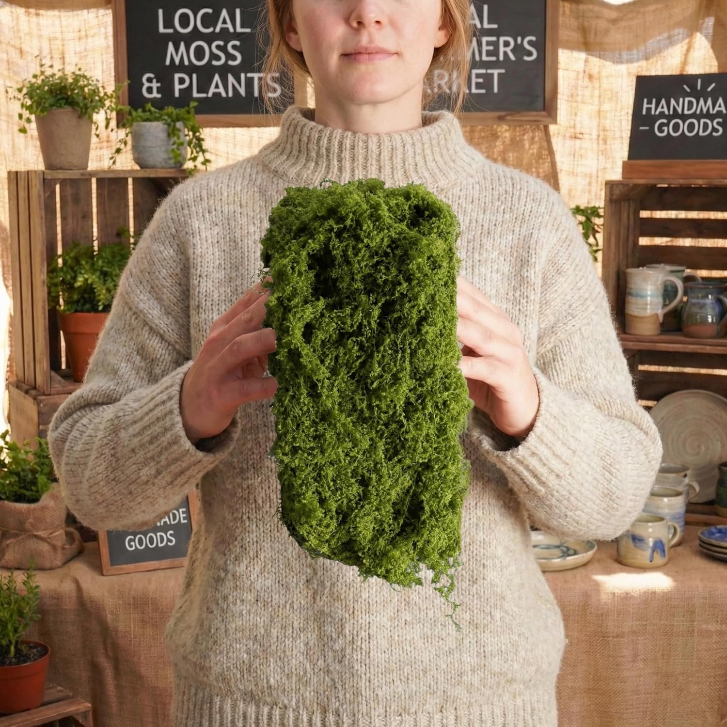 Kunstmatige mos tafelloper don - Preserved Moss Sheet recensie en prijs
