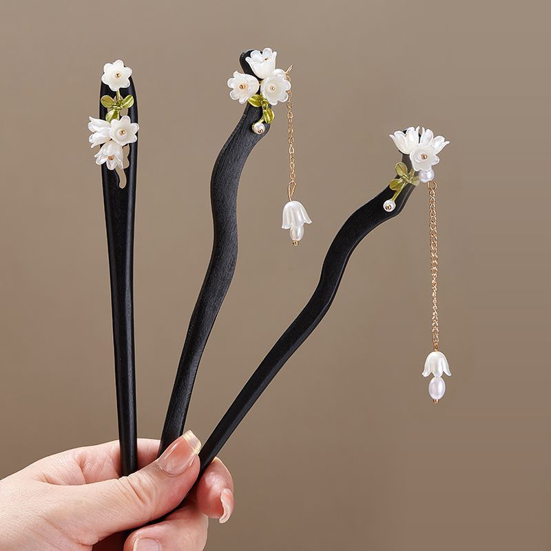 Houten bloem haarspeld Vintage - Florist Supplies recensie en prijs
