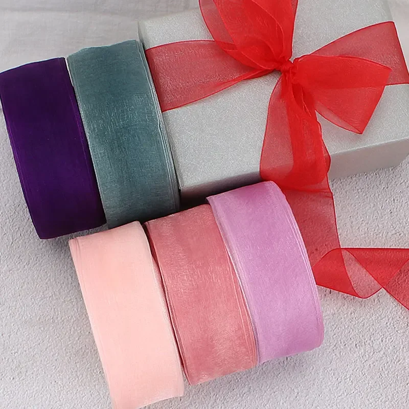 4 cm Chiffon Organza Lint Groo - Ribbon Organza Roll recensie en prijs