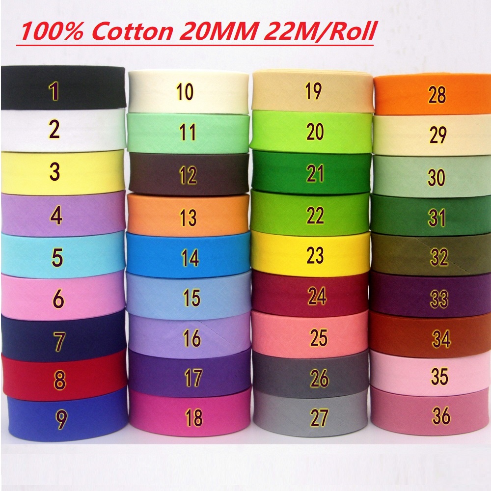 22m/rol 100% katoenen biaisban - Ribbon Organza Roll recensie en prijs